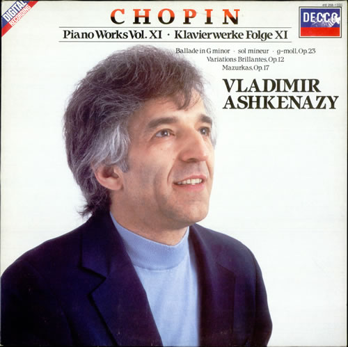 Vladimir Ashkenazy Chopin: Piano Works Vol. XI UK vinyl LP album